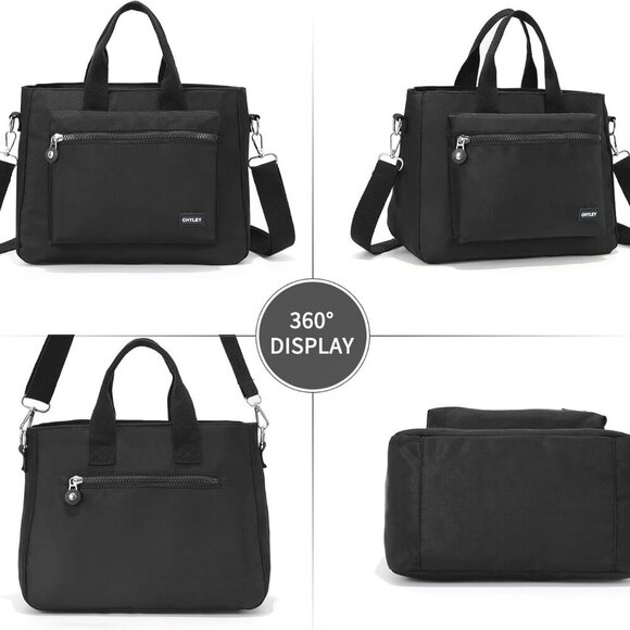 Women Canvas Tote Bag Small Crossbody Shoulder Purse Work Travel - Picture 2 of 7